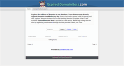 Desktop Screenshot of expireddomainboss.com